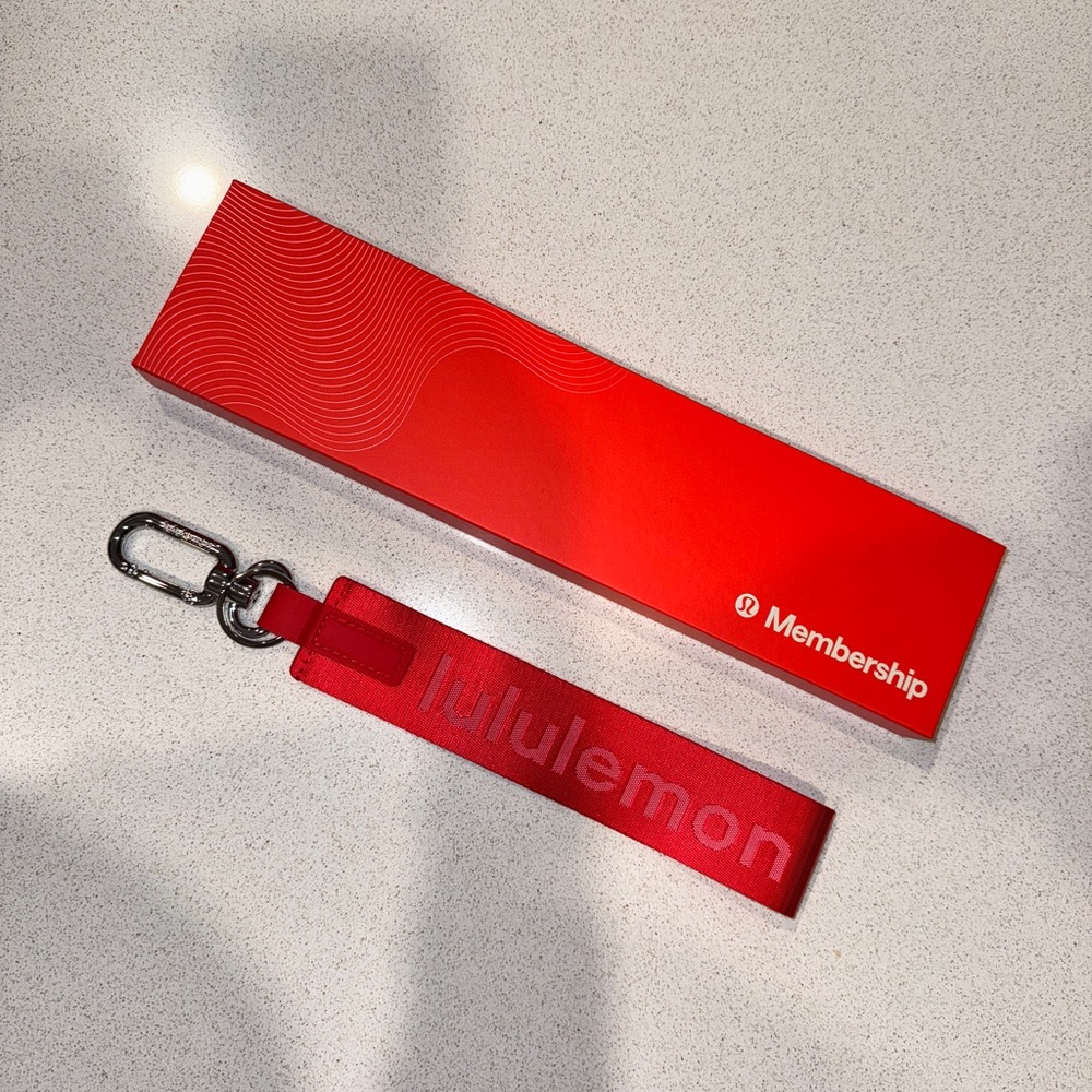 Lululemon Red Keychain with Box